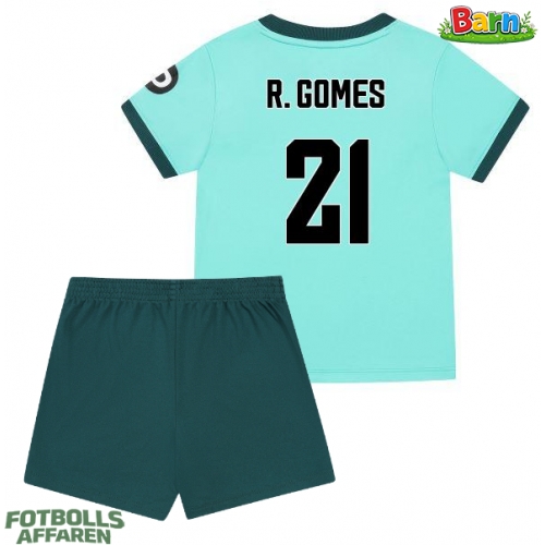 Wolves Rodrigo Gomes #21 Bortaställ Barn 2025-26 Kortärmad (+ Korta byxor)